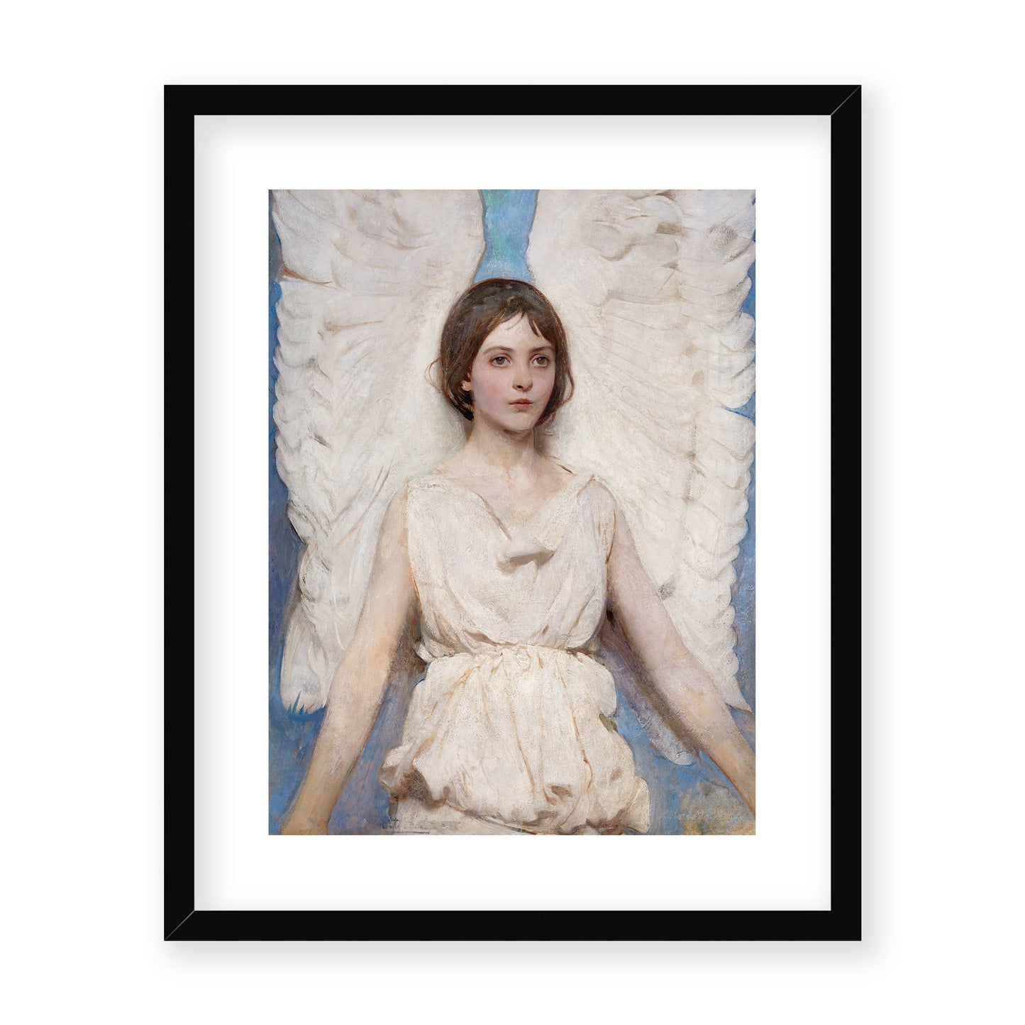 Abbott Handerson Thayer - Angel. Black Famed and Mounted Print