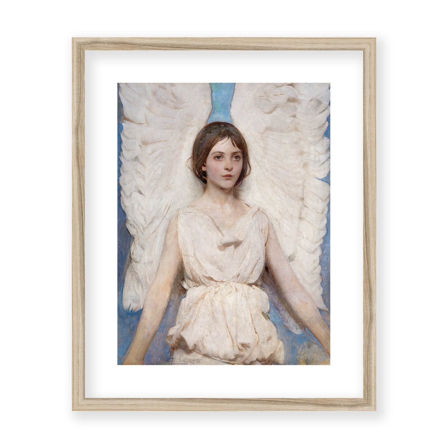 Abbott Handerson Thayer - Angel. Real Wood Famed and Mounted Print