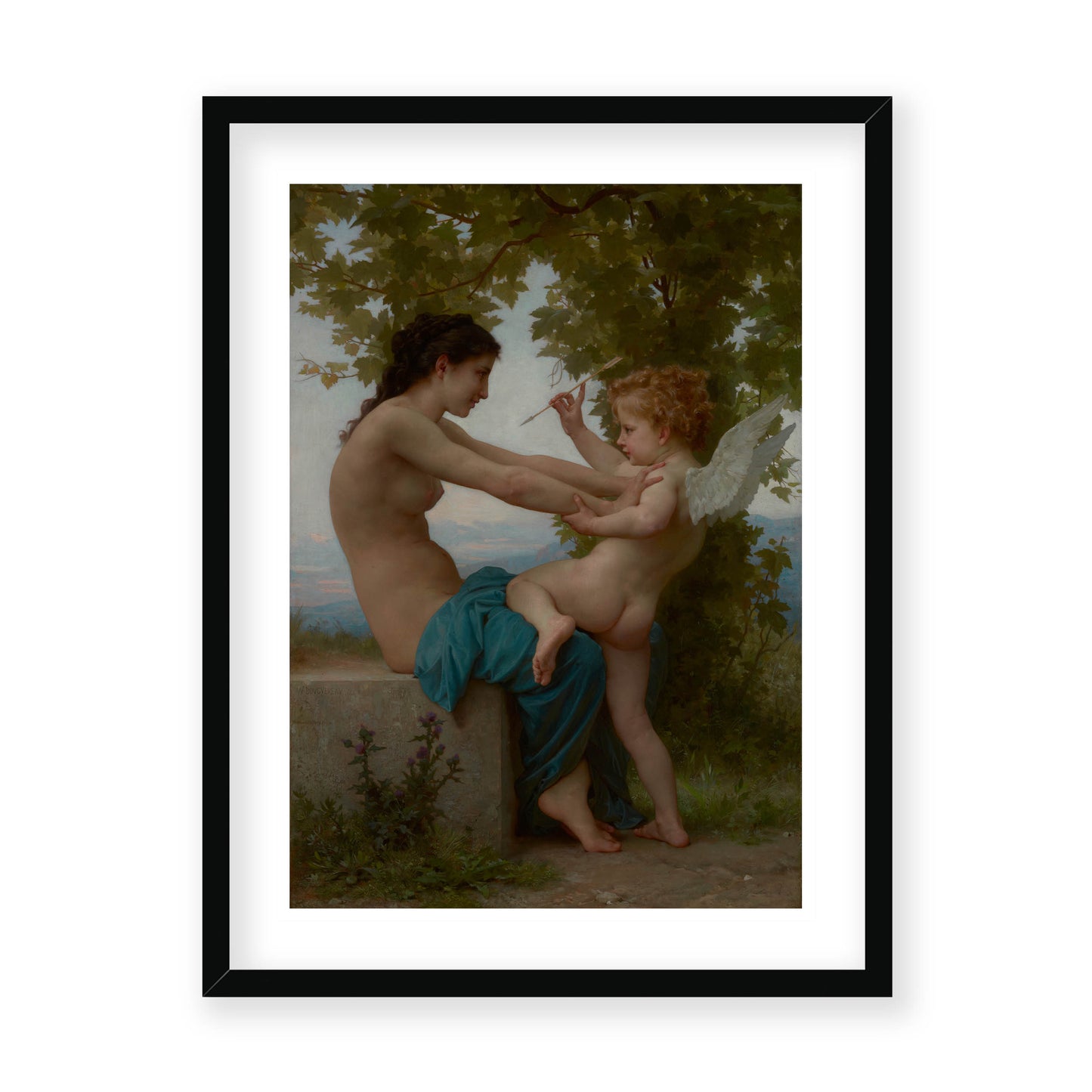 William-Adolphe Bouguereau - A Young Girl Defending Herself against Love