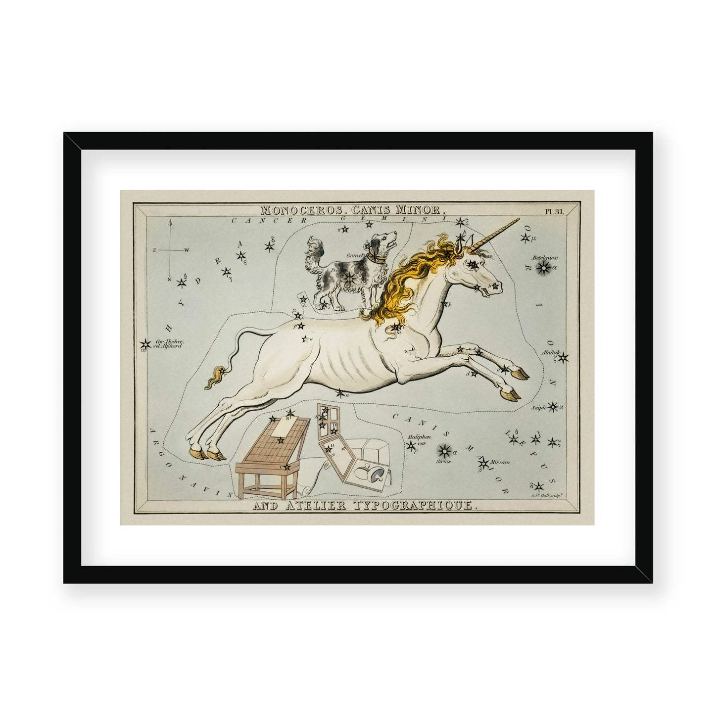 Sidney Hall - Astronomical Chart Illustration