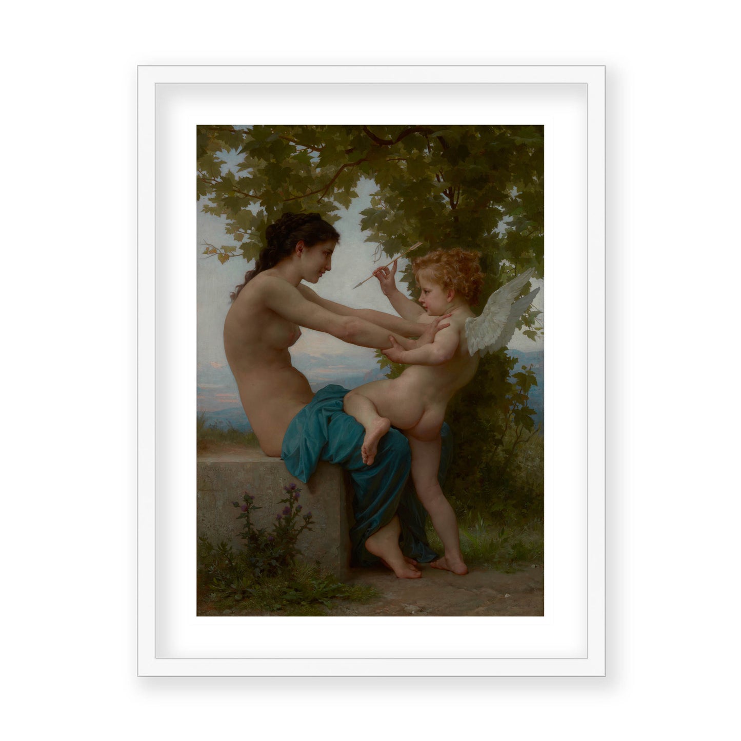 William-Adolphe Bouguereau - A Young Girl Defending Herself against Love