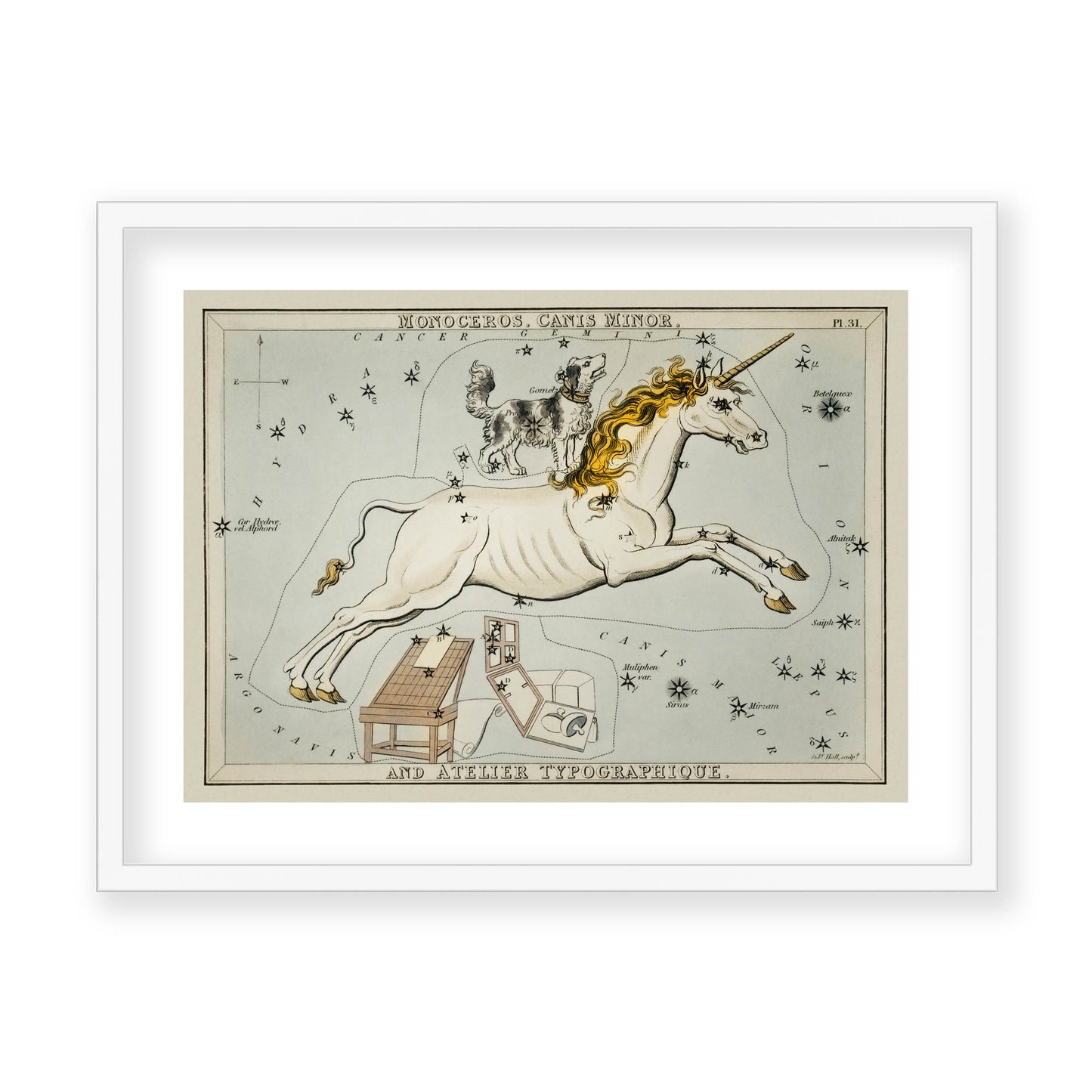 Sidney Hall - Astronomical Chart Illustration