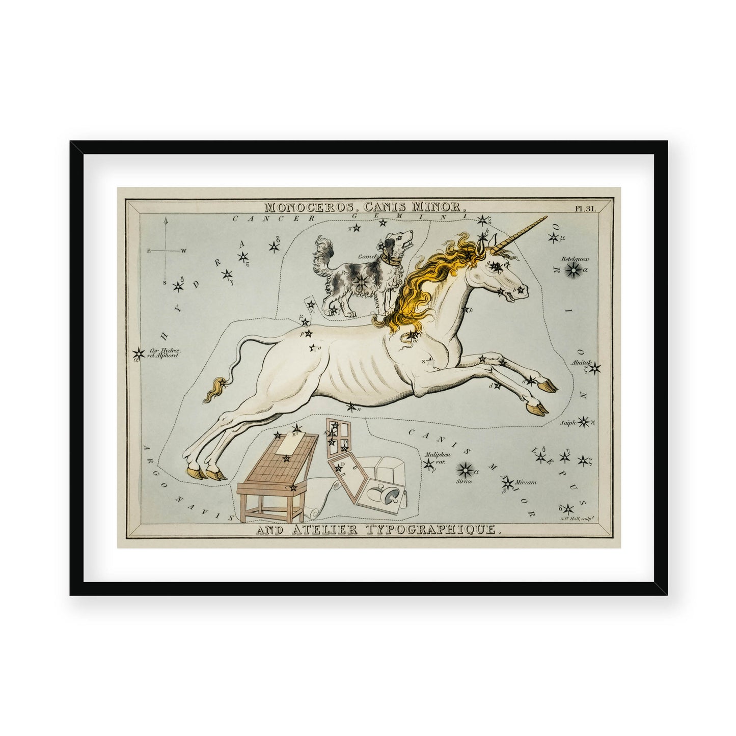 Sidney Hall - Astronomical Chart Illustration