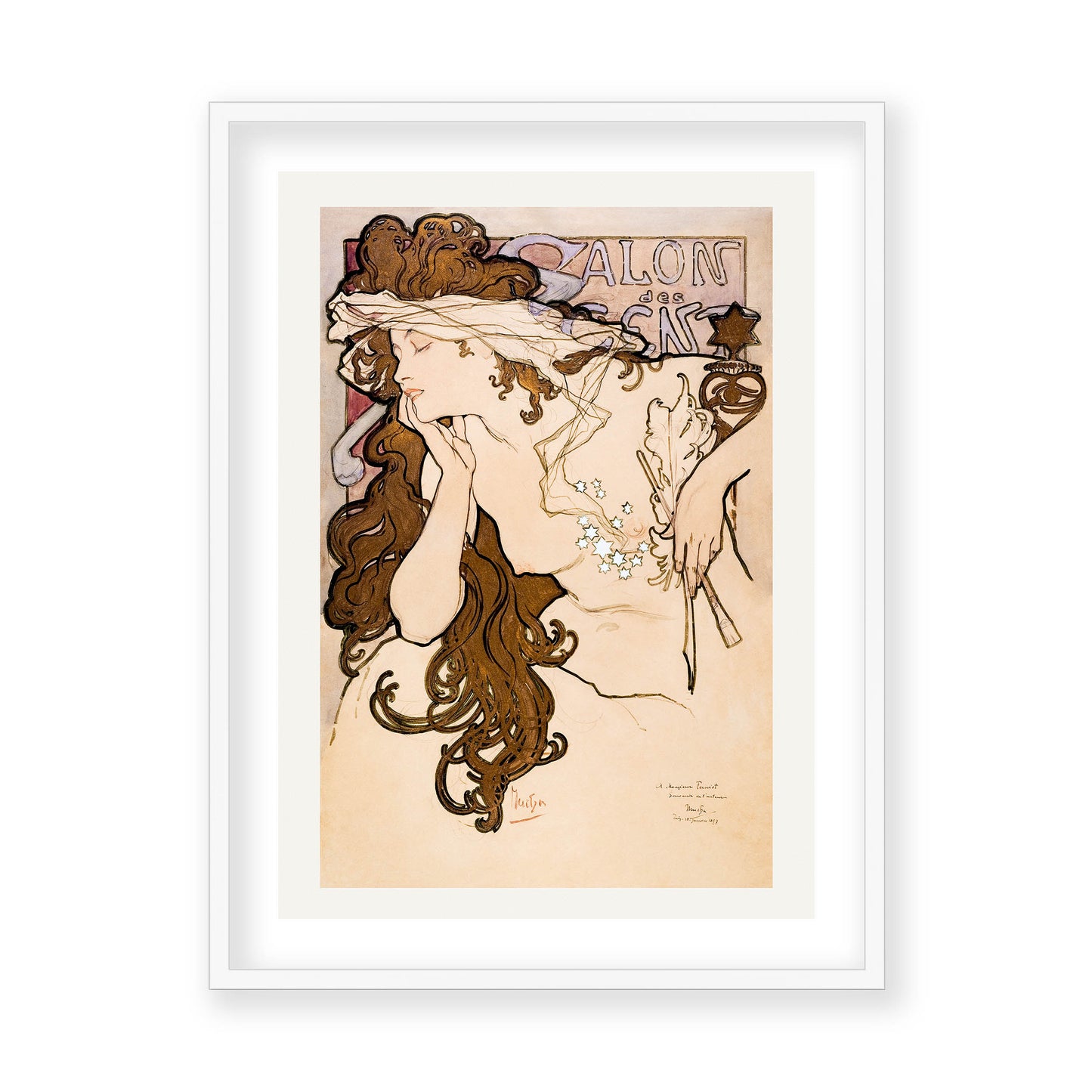 Alphonse Maria Mucha - Salon des Cent poster