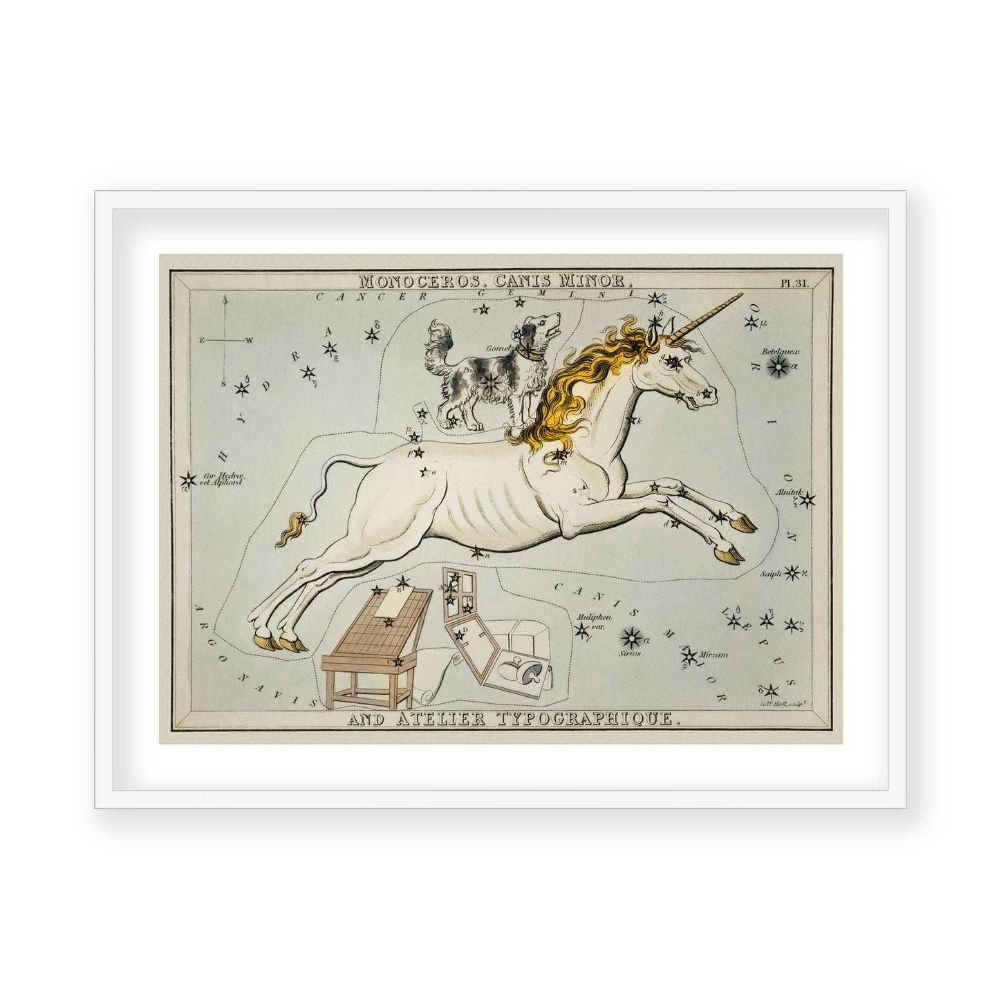 Sidney Hall - Astronomical Chart Illustration