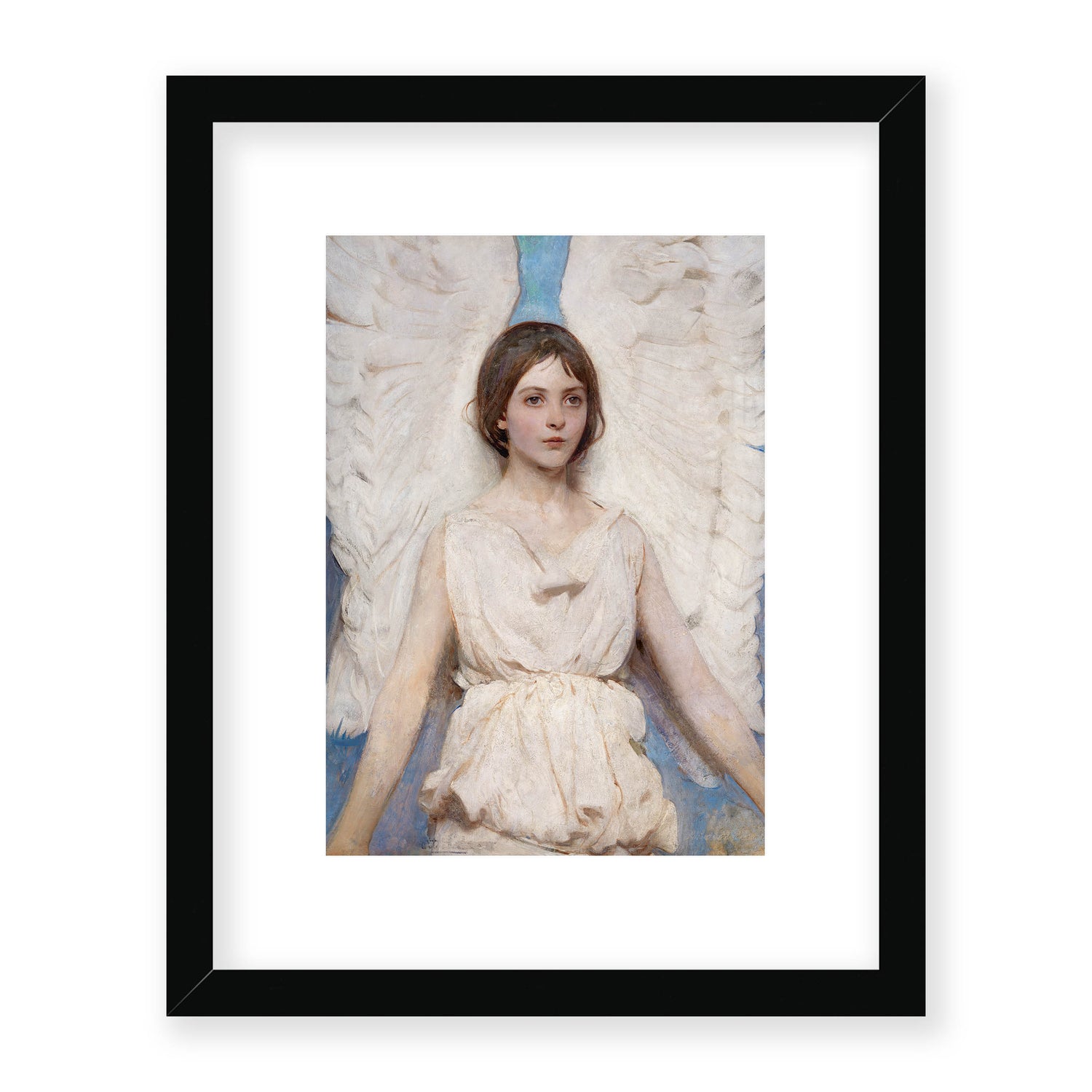 Abbott Handerson Thayer - Angel. Black Famed and Mounted Print