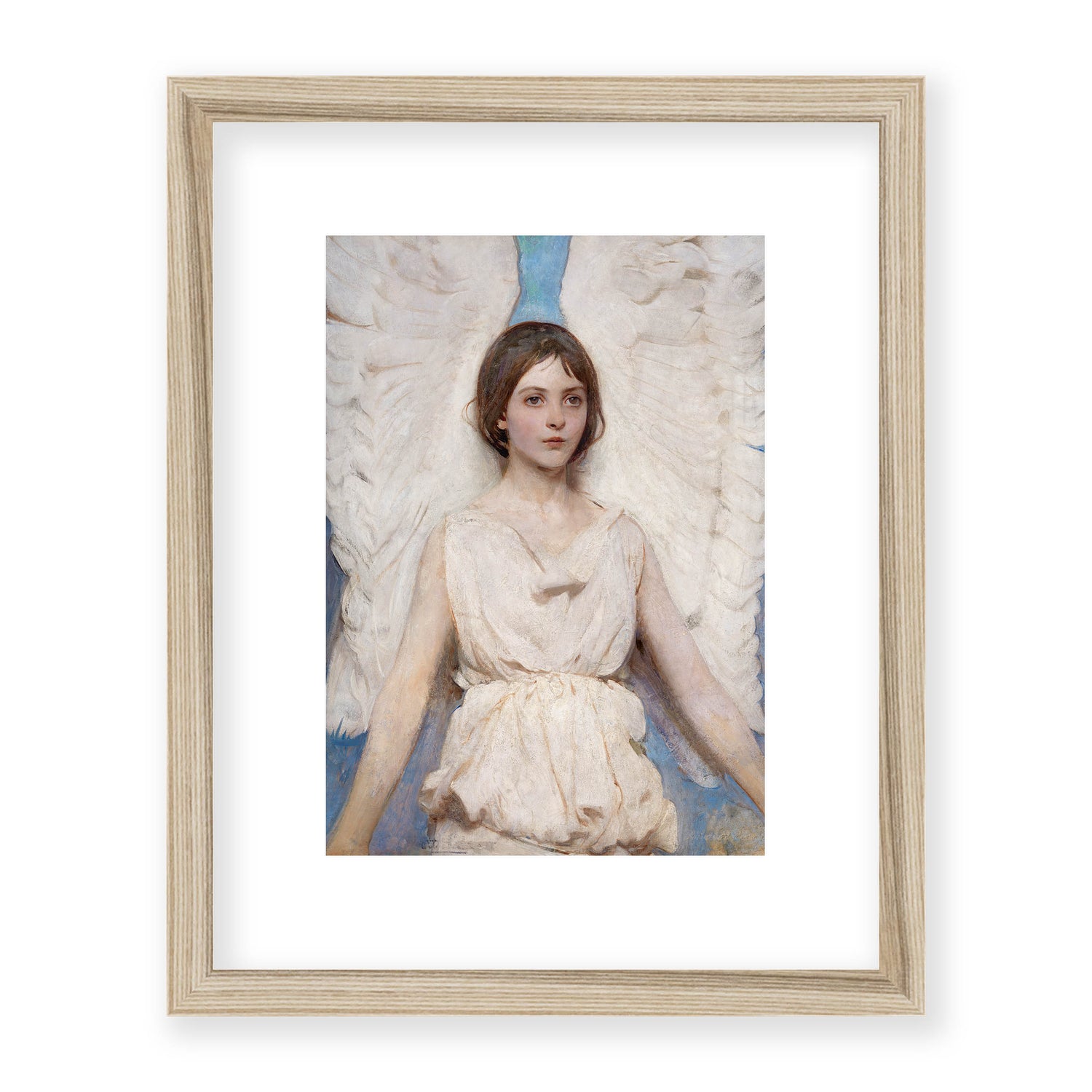 Abbott Handerson Thayer - Angel. Real Wood Famed and Mounted Print