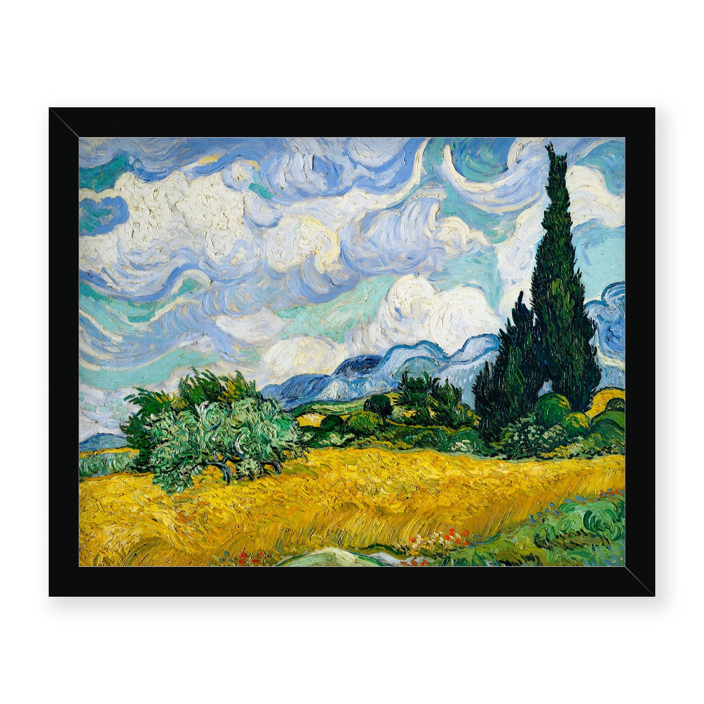 Vincent Van Gogh - Wheat Field with Cypresses