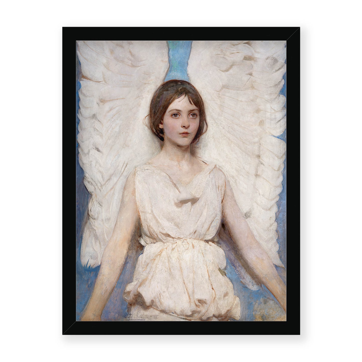 Abbott Handerson Thayer - Angel. Black Famed Print