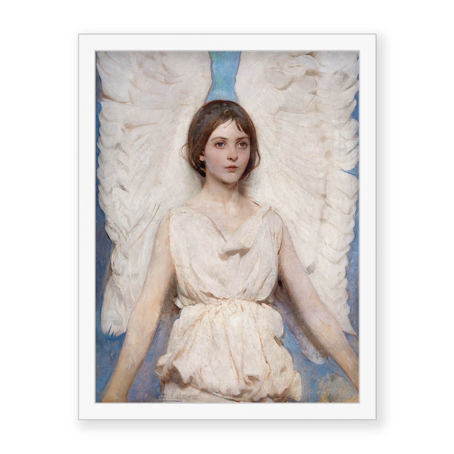 Abbott Handerson Thayer - Angel. White Famed Print