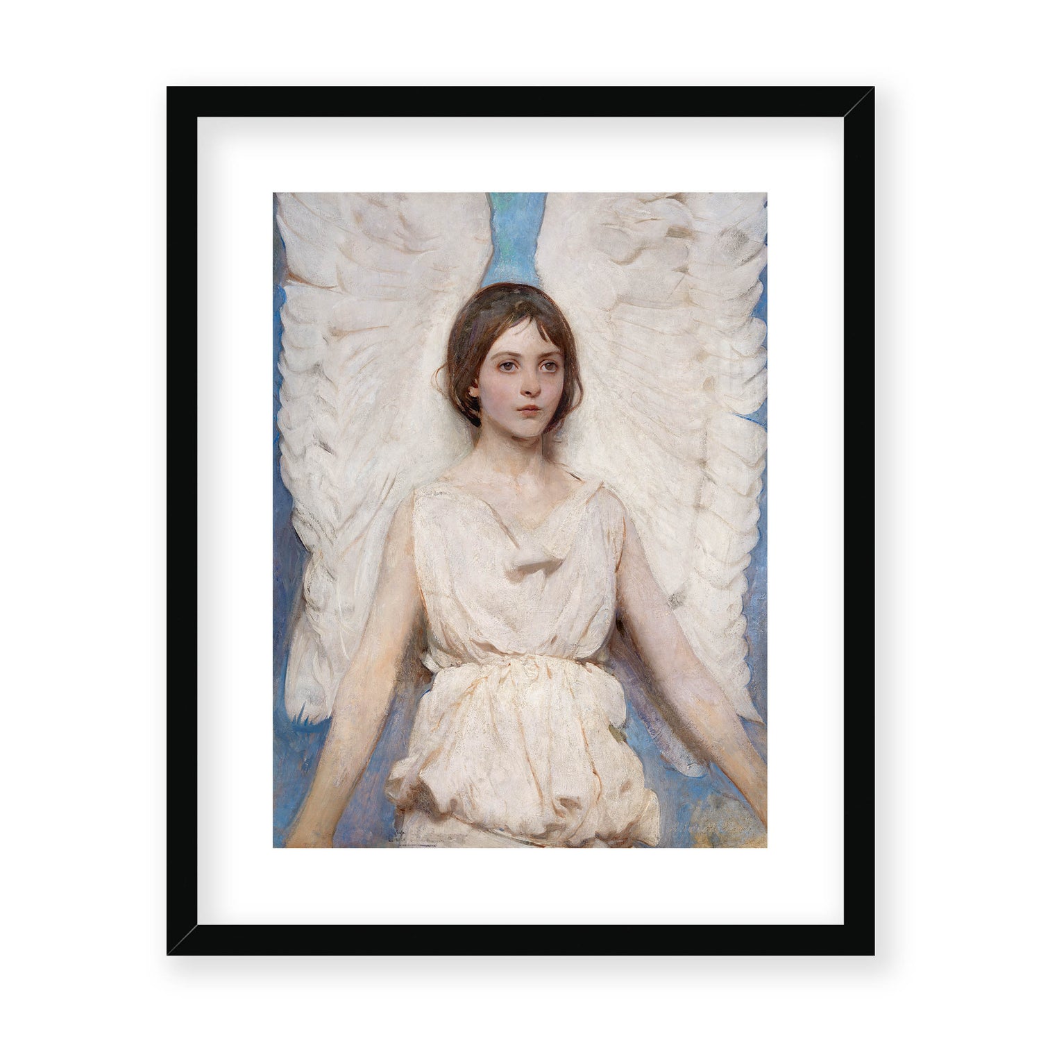 Abbott Handerson Thayer - Angel. Black Famed and Mounted Print