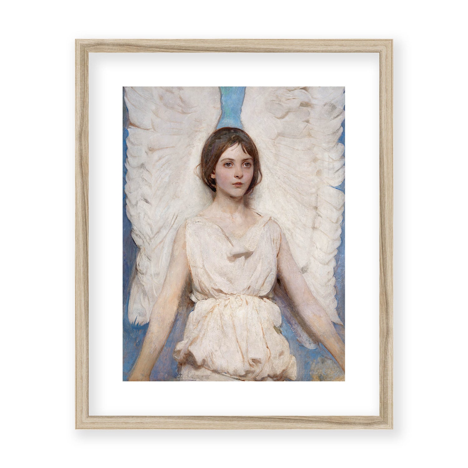 Abbott Handerson Thayer - Angel. Real Wood Famed and Mounted Print