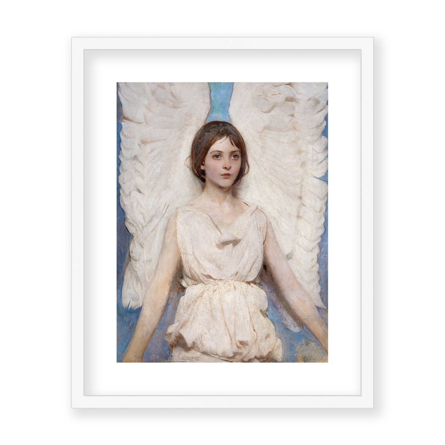 Abbott Handerson Thayer - Angel. White Famed and Mounted Print