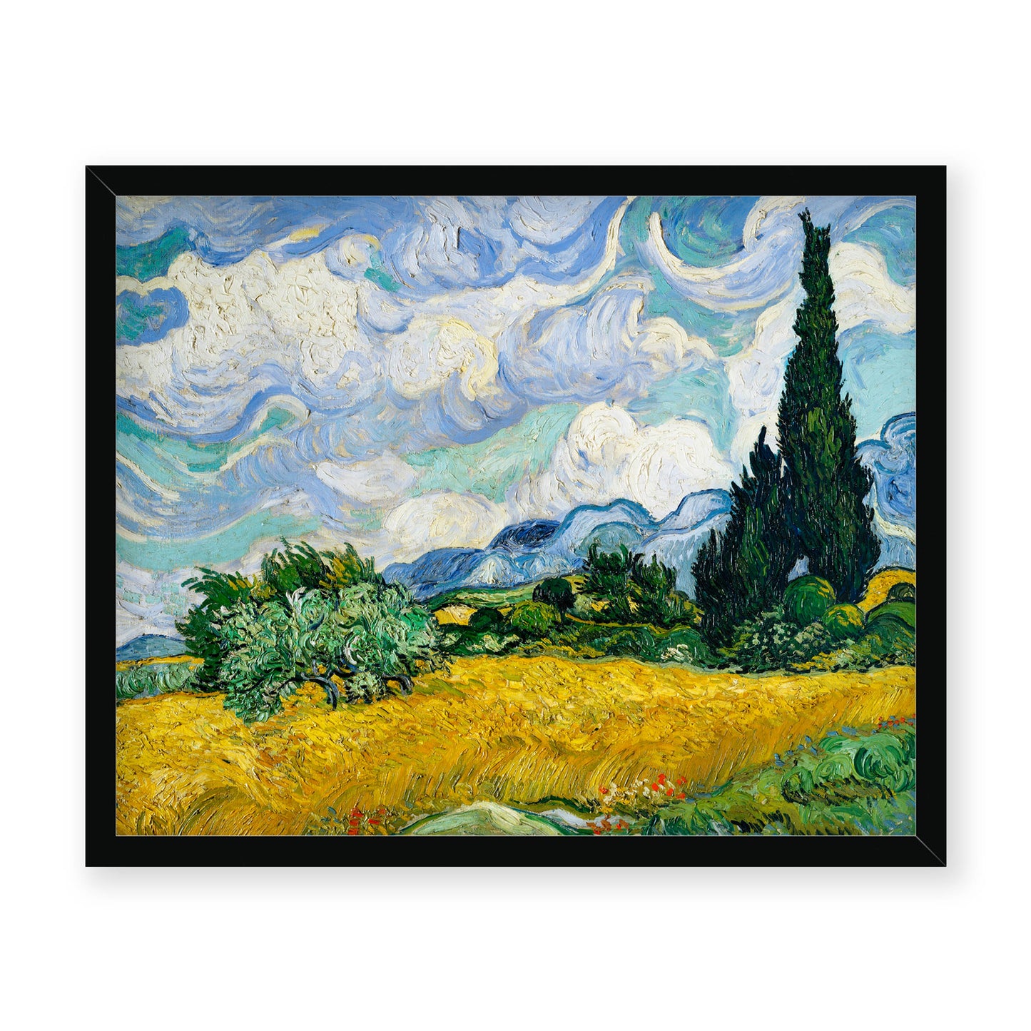 Vincent Van Gogh - Wheat Field with Cypresses