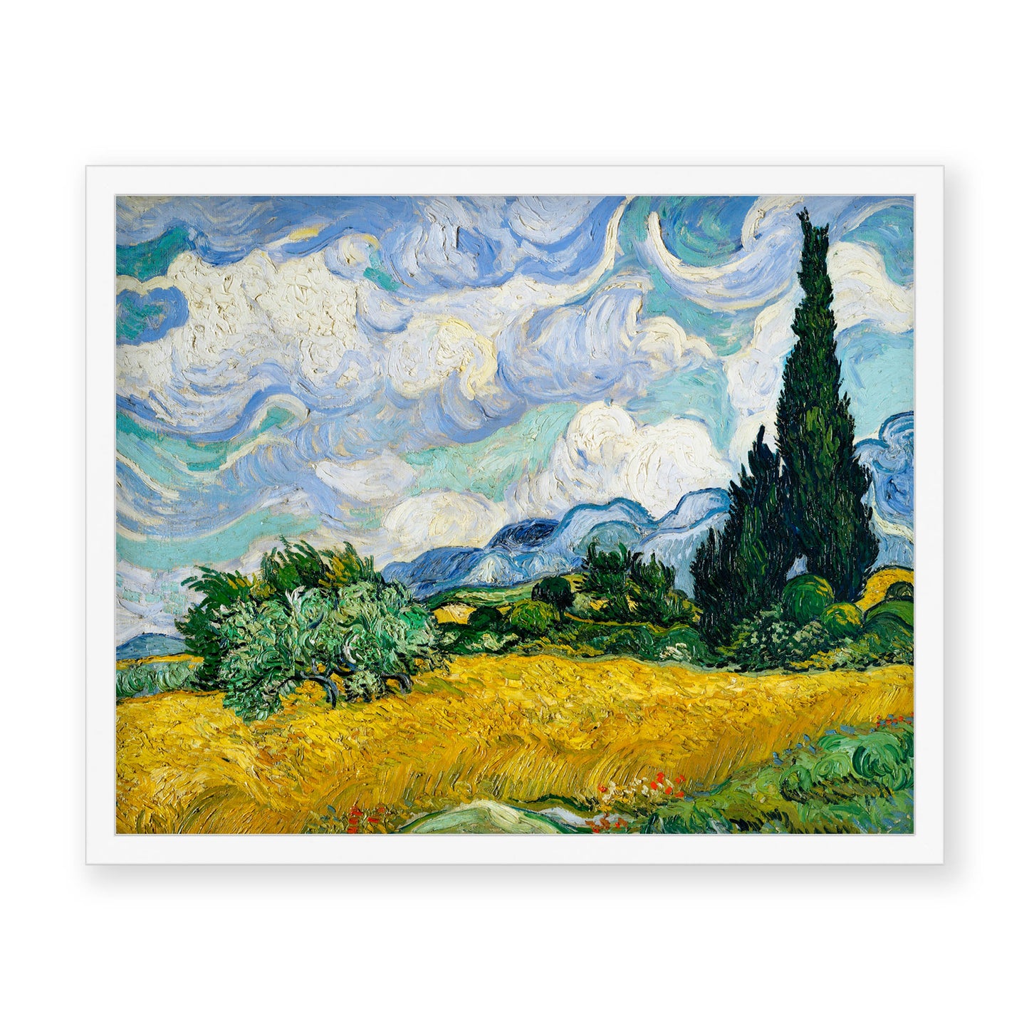 Vincent Van Gogh - Wheat Field with Cypresses