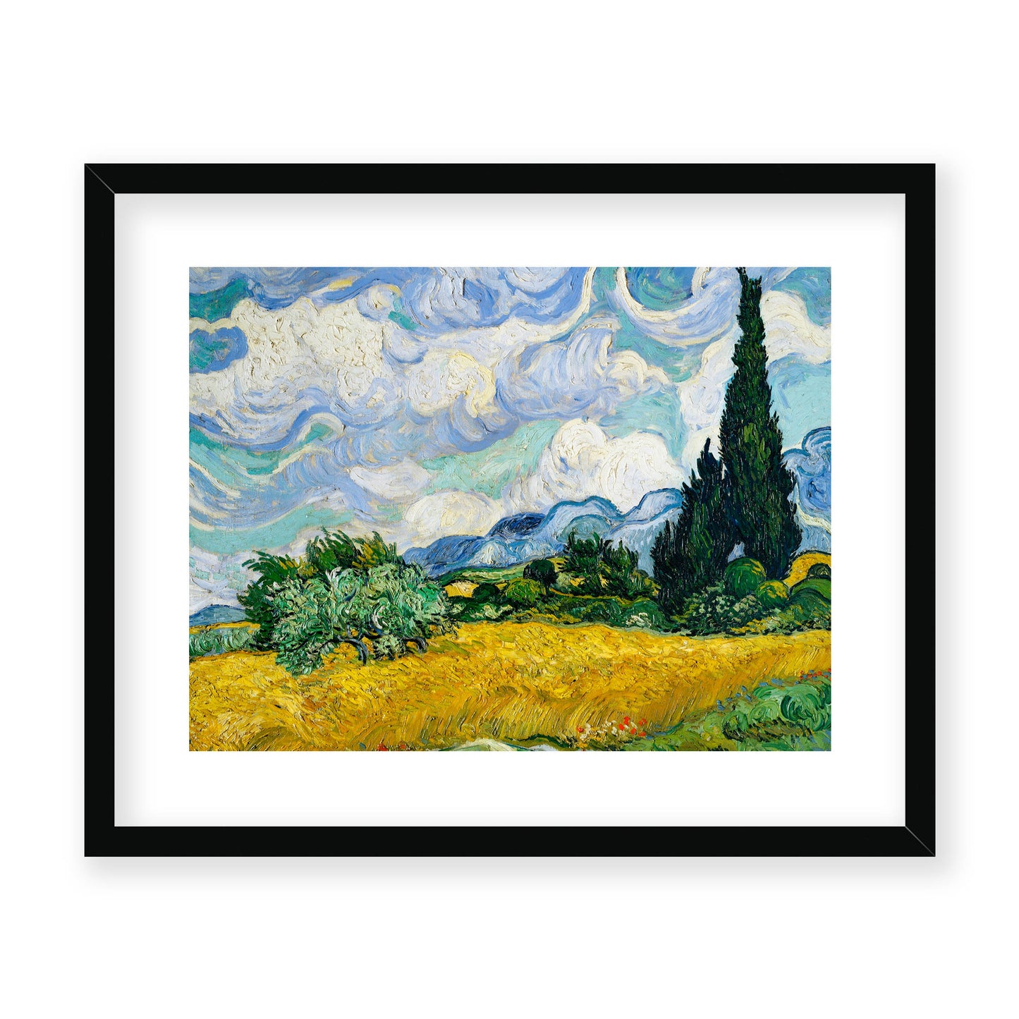 Vincent Van Gogh - Wheat Field with Cypresses