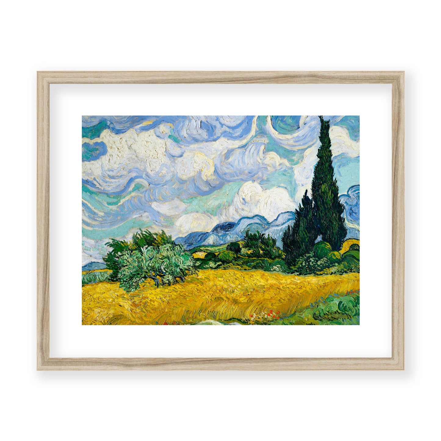 Vincent Van Gogh - Wheat Field with Cypresses