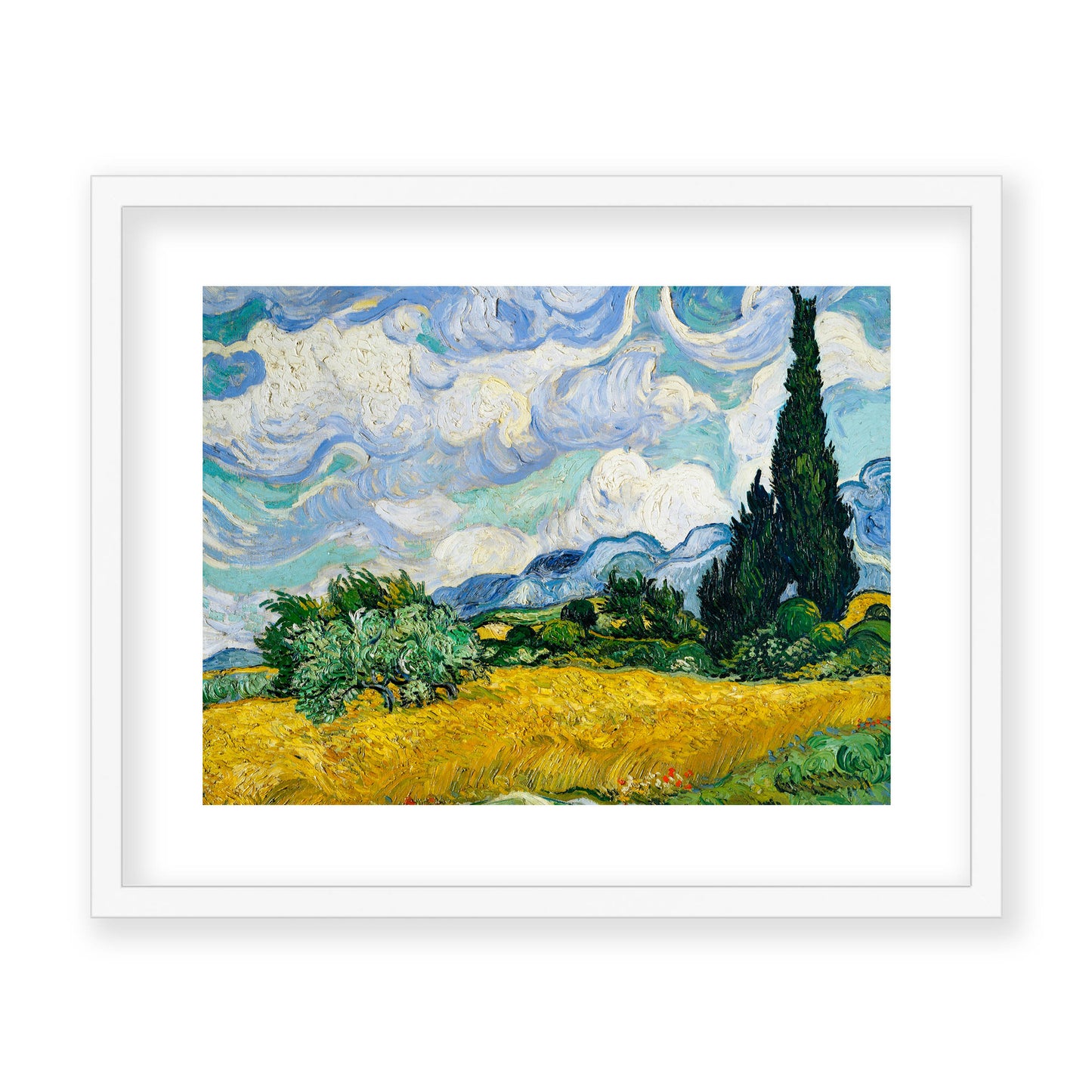 Vincent Van Gogh - Wheat Field with Cypresses