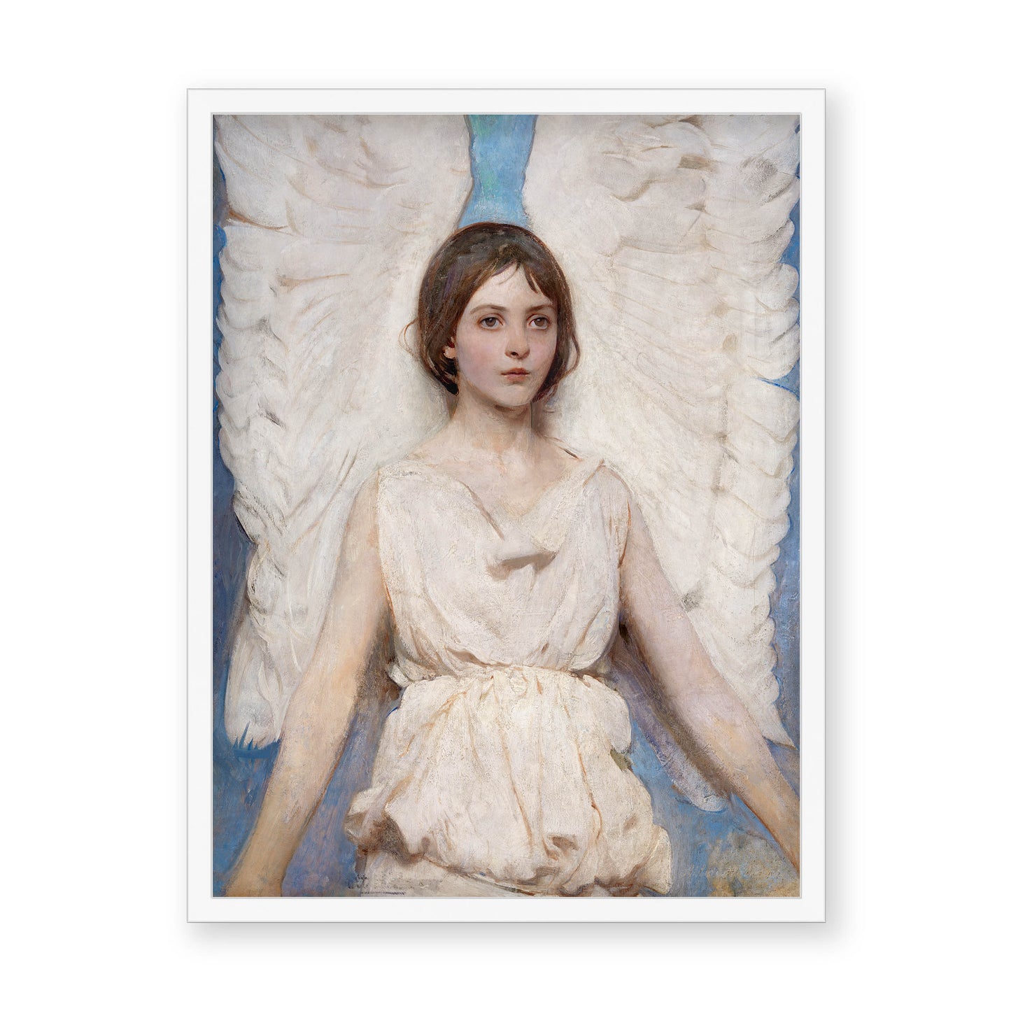 Abbott Handerson Thayer - Angel. White Famed Print