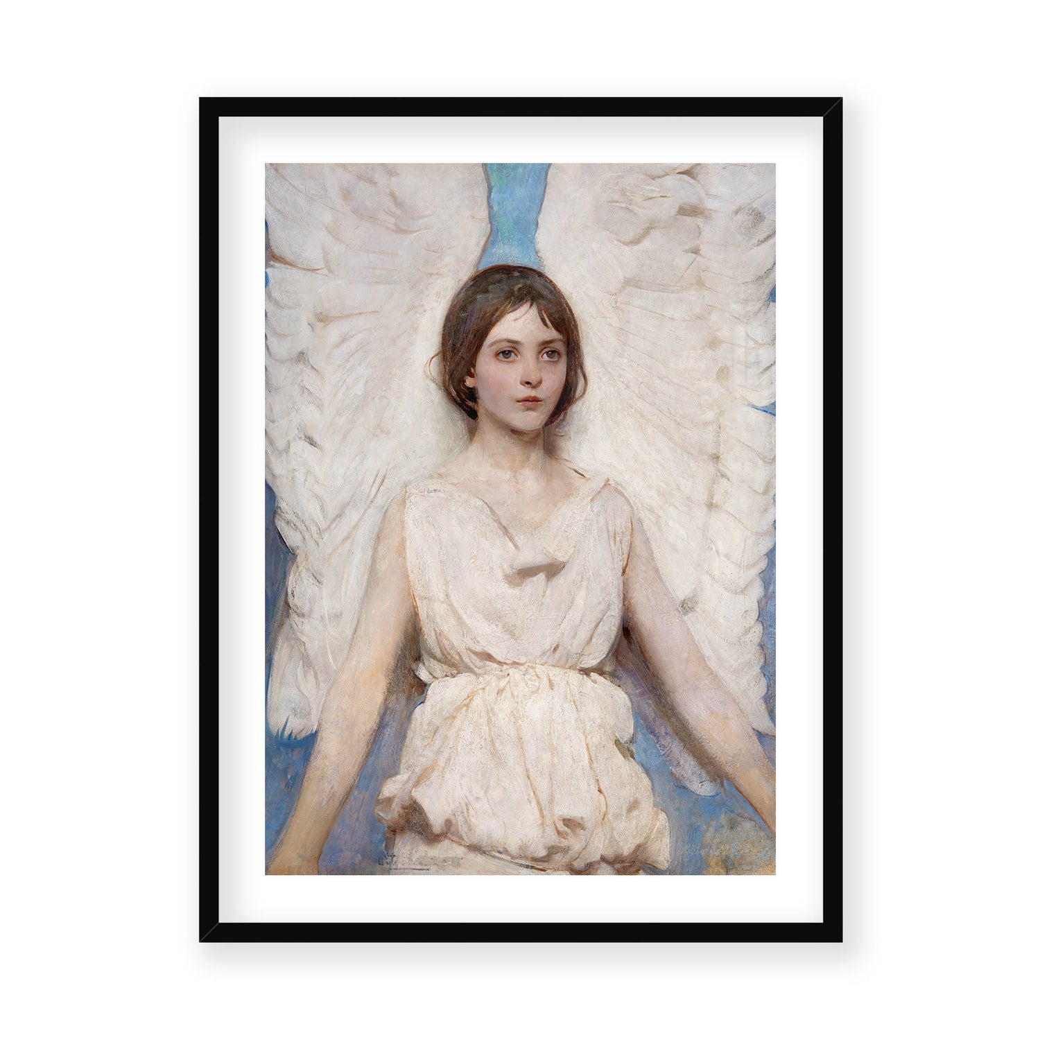 Abbott Handerson Thayer - Angel. Black Famed and Mounted Print