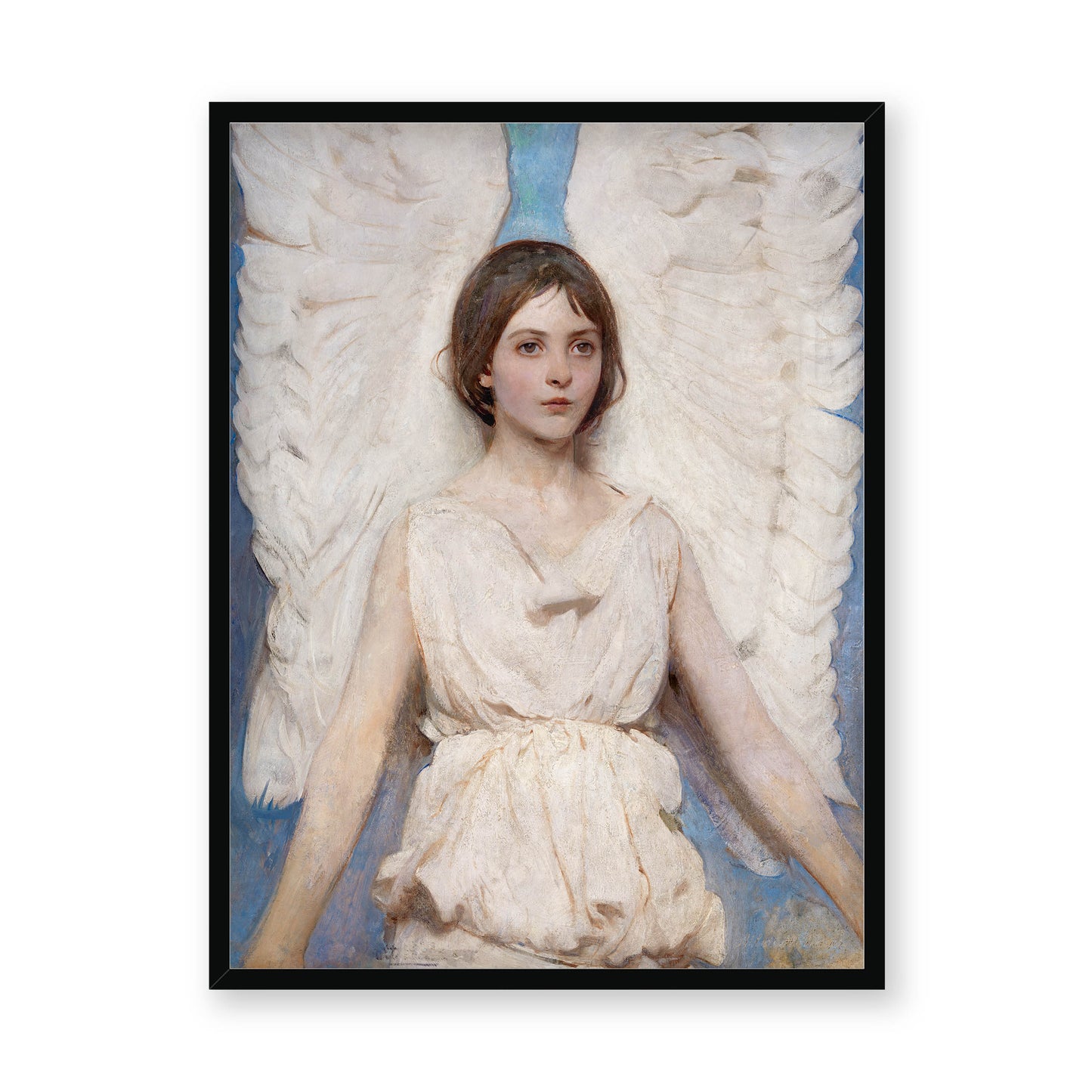 Abbott Handerson Thayer - Angel. Black Famed Print