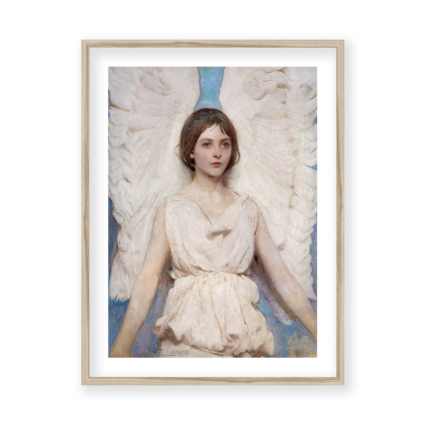 Abbott Handerson Thayer - Angel. Real Wood Famed and Mounted Print