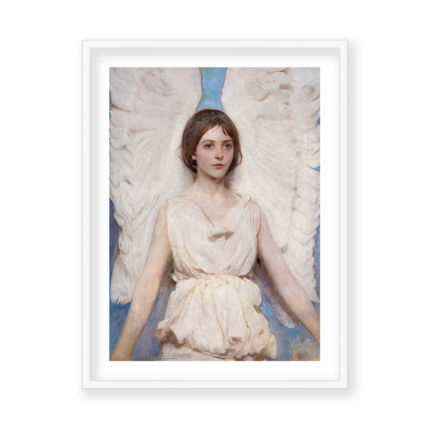 Abbott Handerson Thayer - Angel. White Famed and Mounted Print