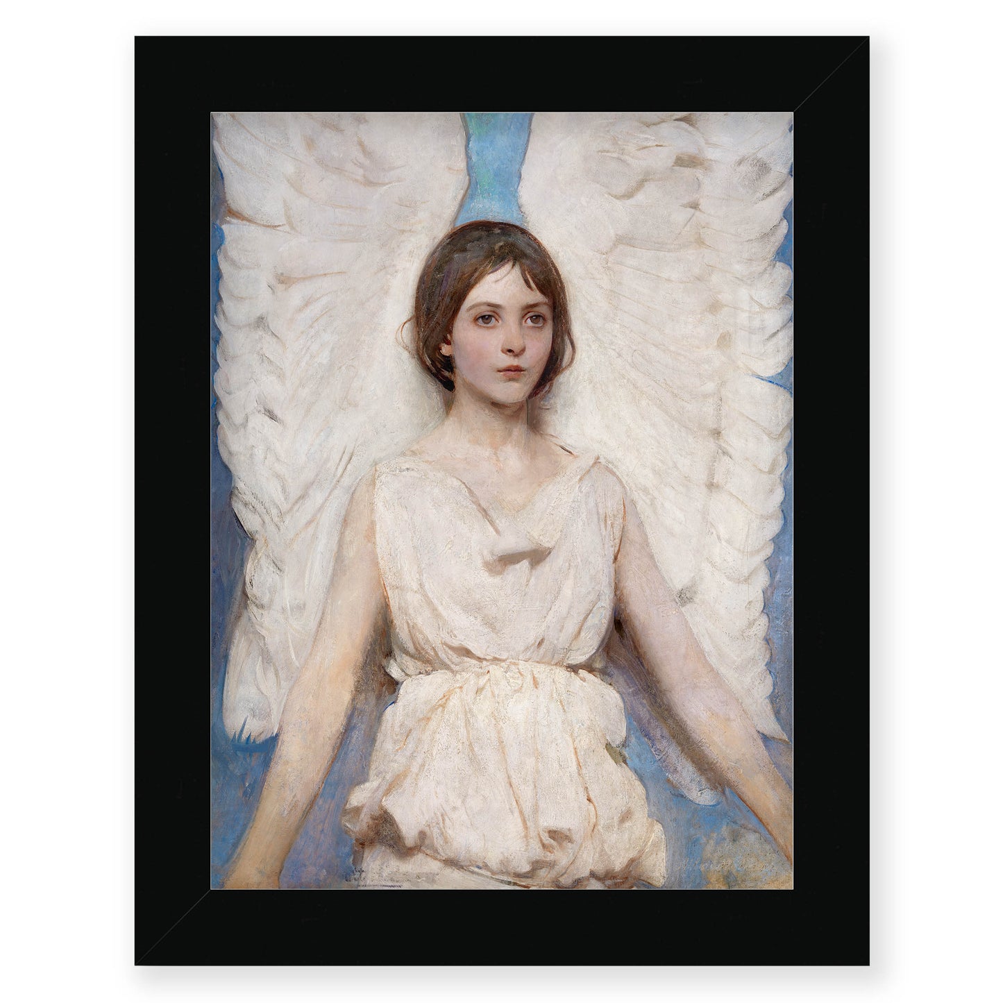 Abbott Handerson Thayer - Angel. Black Famed Print