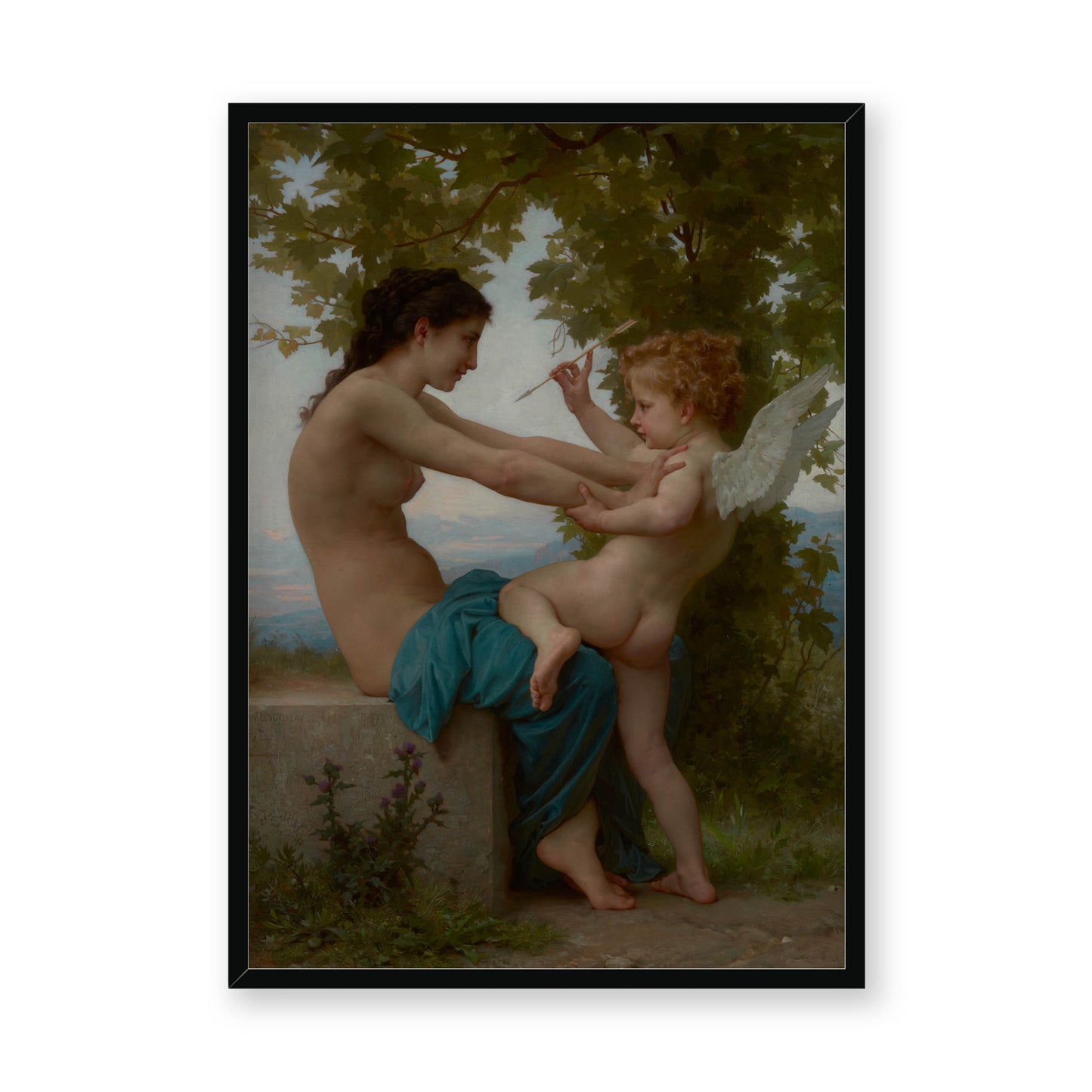 William-Adolphe Bouguereau - A Young Girl Defending Herself against Love