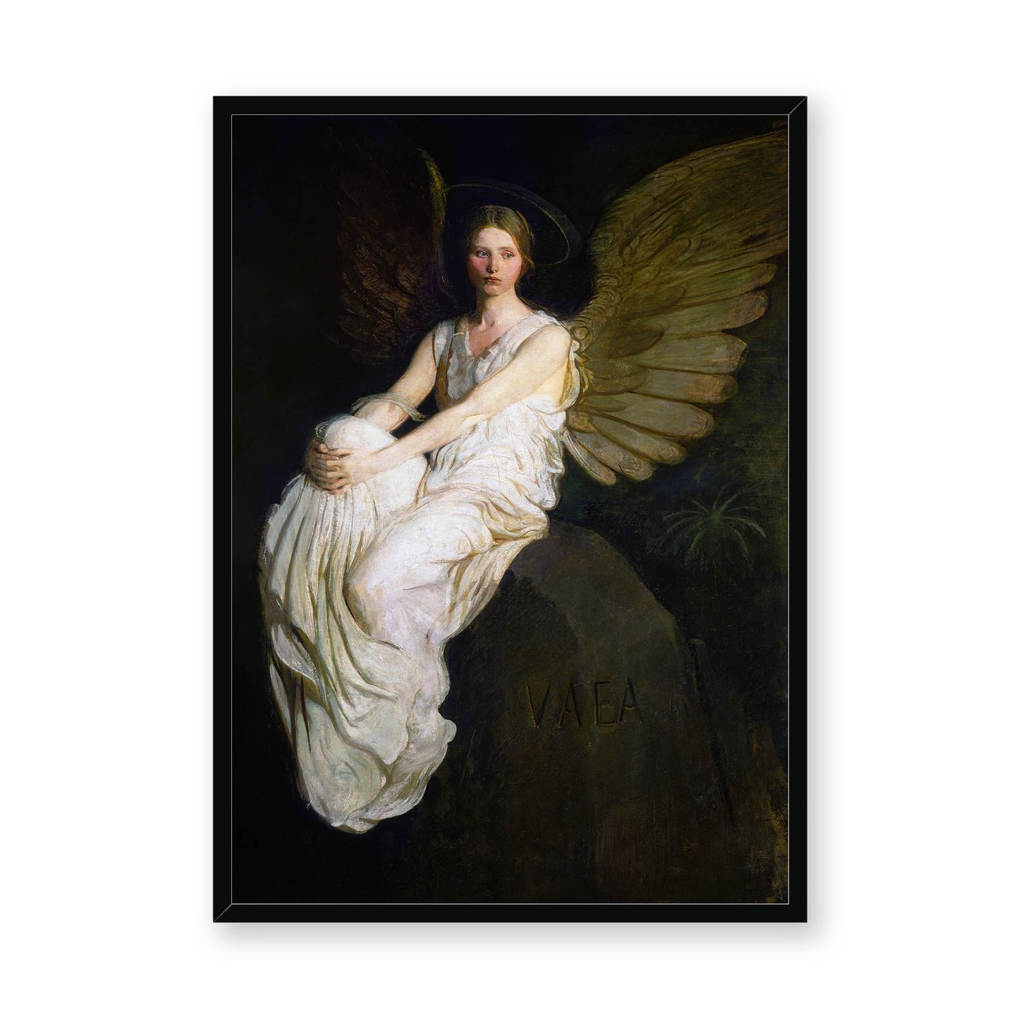 Abbott Handerson Thayer - Stevenson Memorial. Black Framed Print