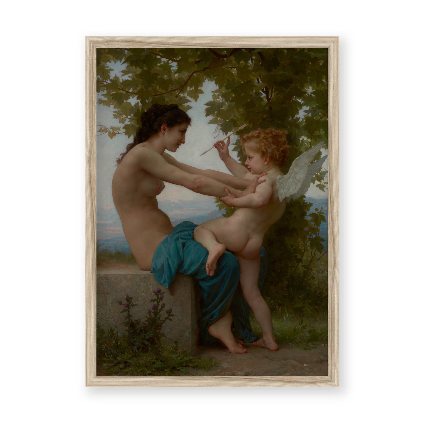 William-Adolphe Bouguereau - A Young Girl Defending Herself against Love