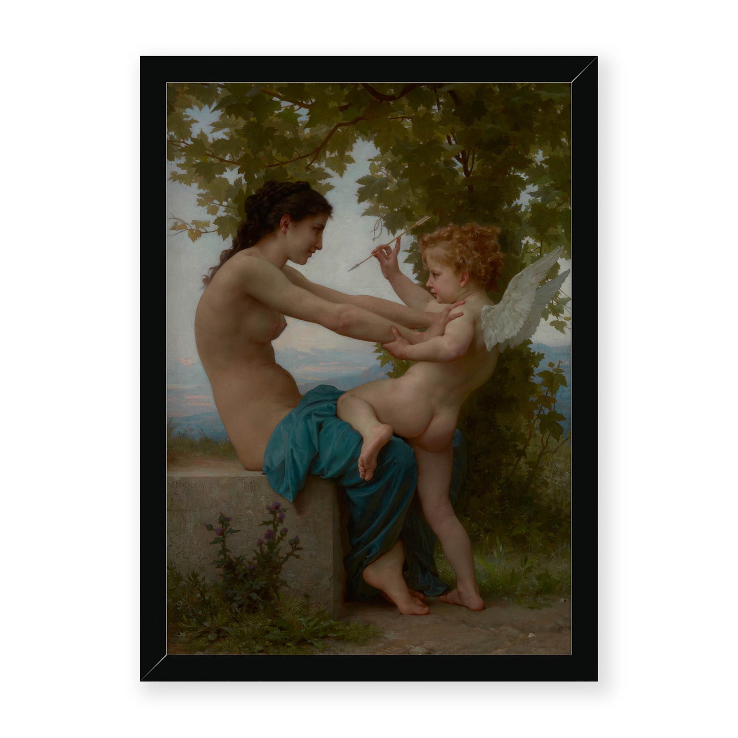 William-Adolphe Bouguereau - A Young Girl Defending Herself against Love