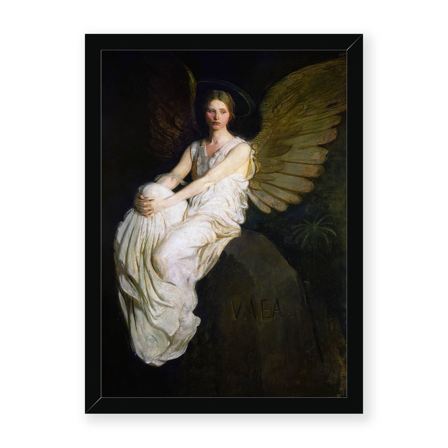 Abbott Handerson Thayer - Stevenson Memorial. Black Framed Print