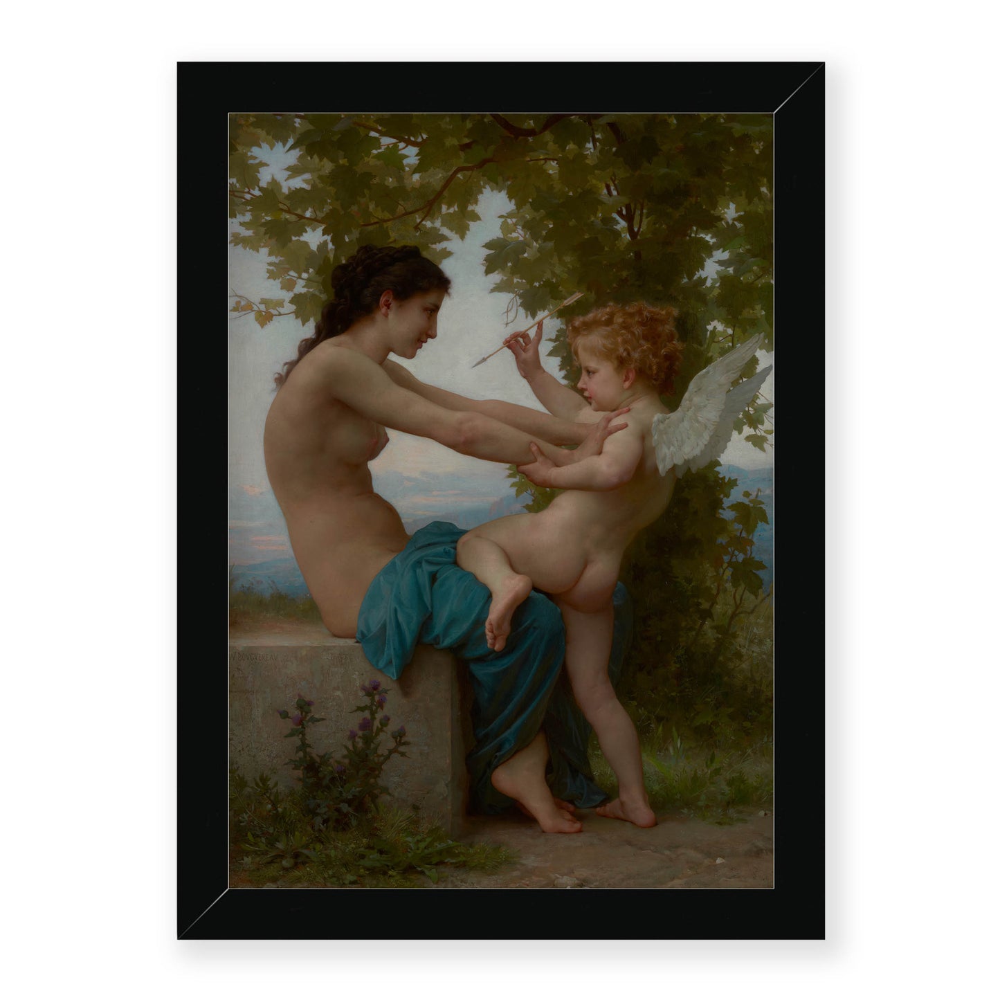 William-Adolphe Bouguereau - A Young Girl Defending Herself against Love