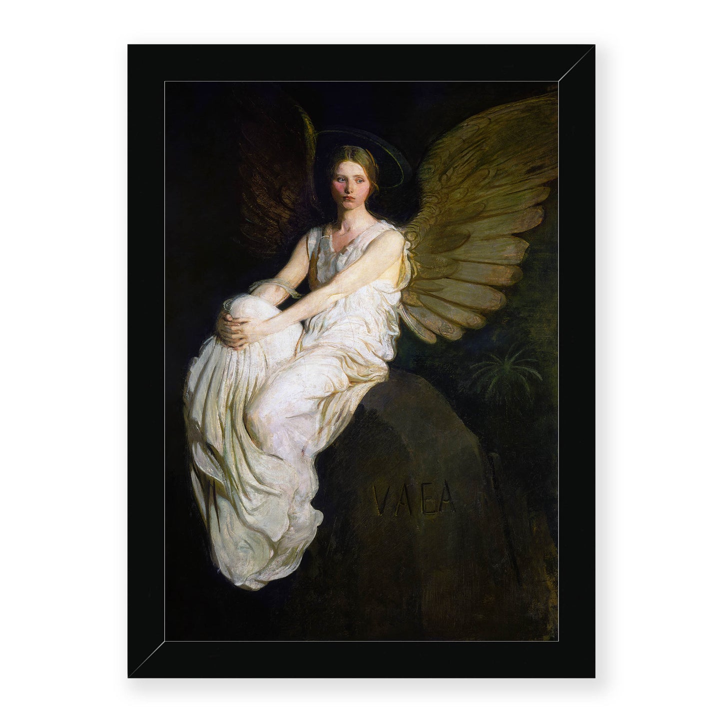 Abbott Handerson Thayer - Stevenson Memorial. Black Framed Print