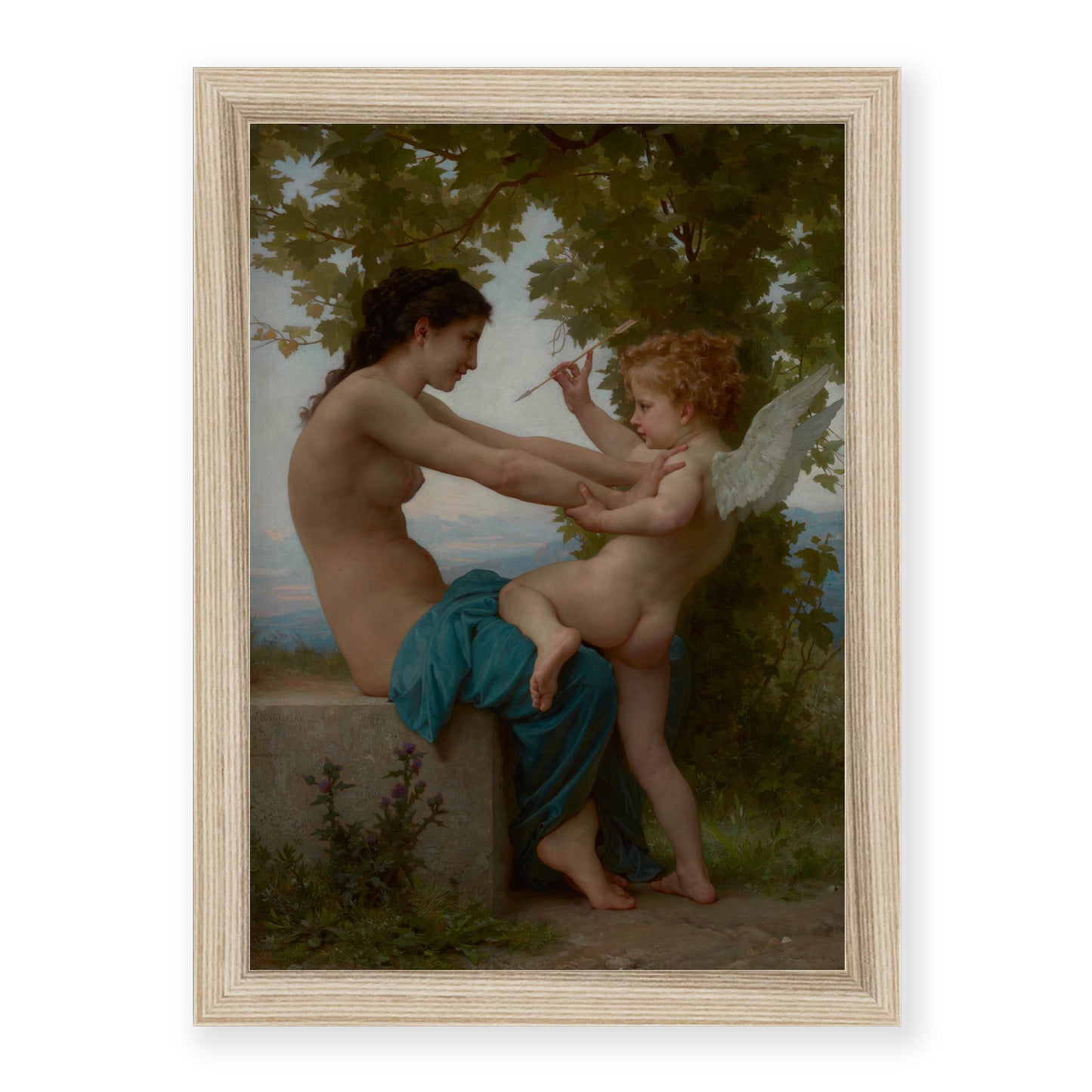 William-Adolphe Bouguereau - A Young Girl Defending Herself against Love