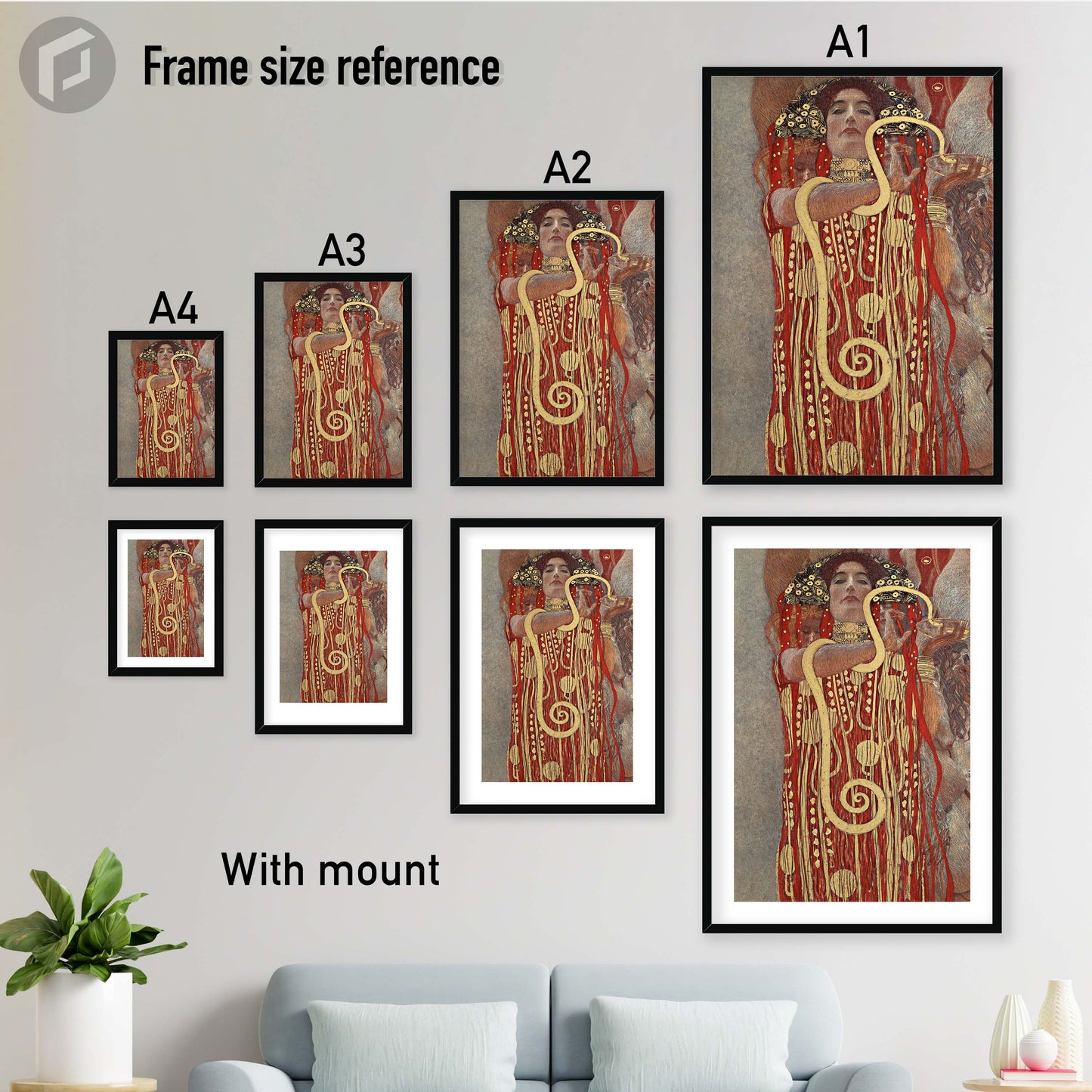 Frame size reference guide