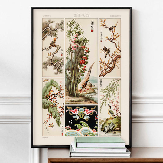 Albert Racinet - Chinese pattern from L'ornement Polychrome No.6