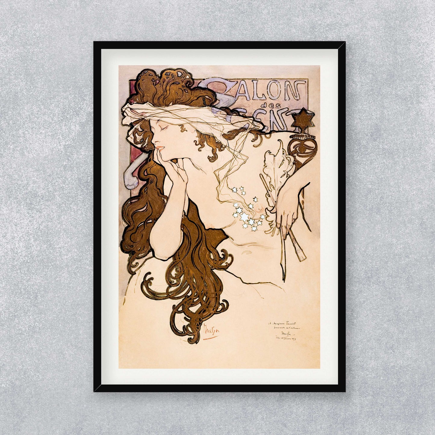 Alphonse Maria Mucha - Salon des Cent poster