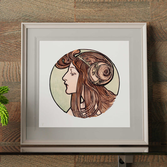 Alphonse Maria Mucha - Stained glass window for the facade of the Fouquet boutique No.2