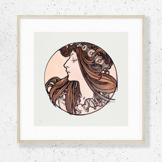 Alphonse Maria Mucha - Stained glass window for the facade of the Fouquet boutique No.3