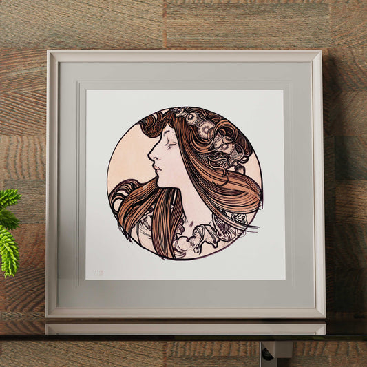 Alphonse Maria Mucha - Stained glass window for the facade of the Fouquet boutique No.3