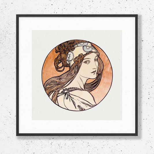 Alphonse Maria Mucha - Stained glass window for the facade of the Fouquet boutique