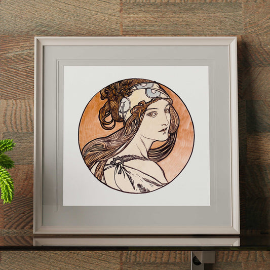 Alphonse Maria Mucha - Stained glass window for the facade of the Fouquet boutique