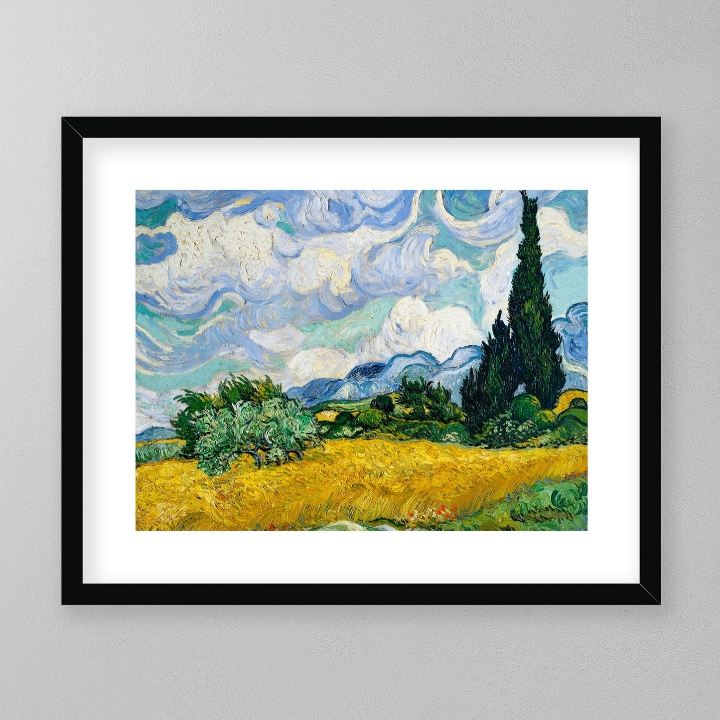 Vincent Van Gogh - Wheat Field with Cypresses