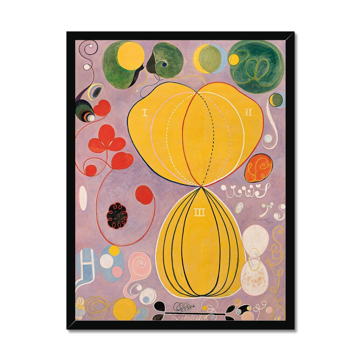 Hilma af Klint - The Ten Largest, No. 7, Adulthood (No Border) Framed Print