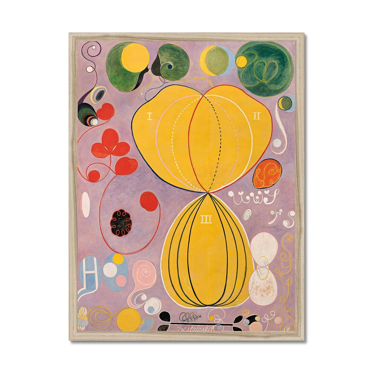 Hilma af Klint - The Ten Largest, No. 7, Adulthood (No Border) Framed Print