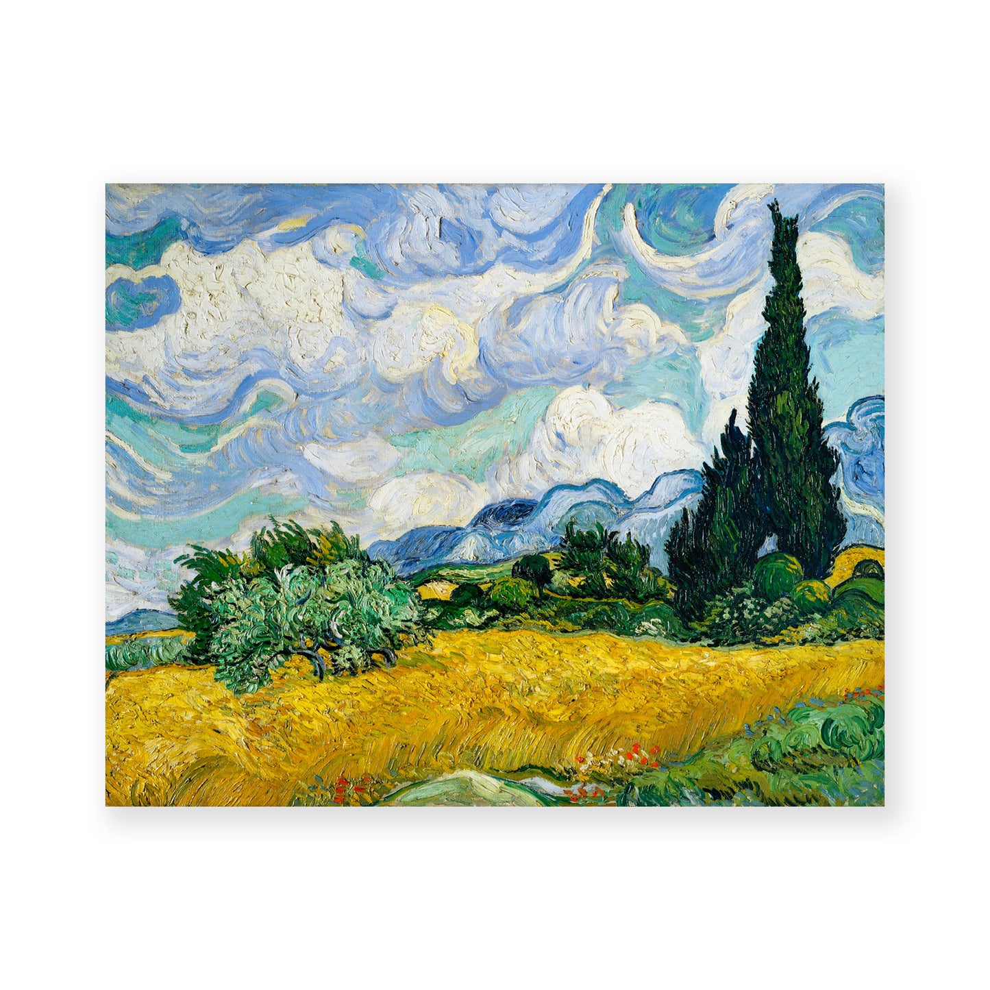 Vincent Van Gogh - Wheat Field with Cypresses