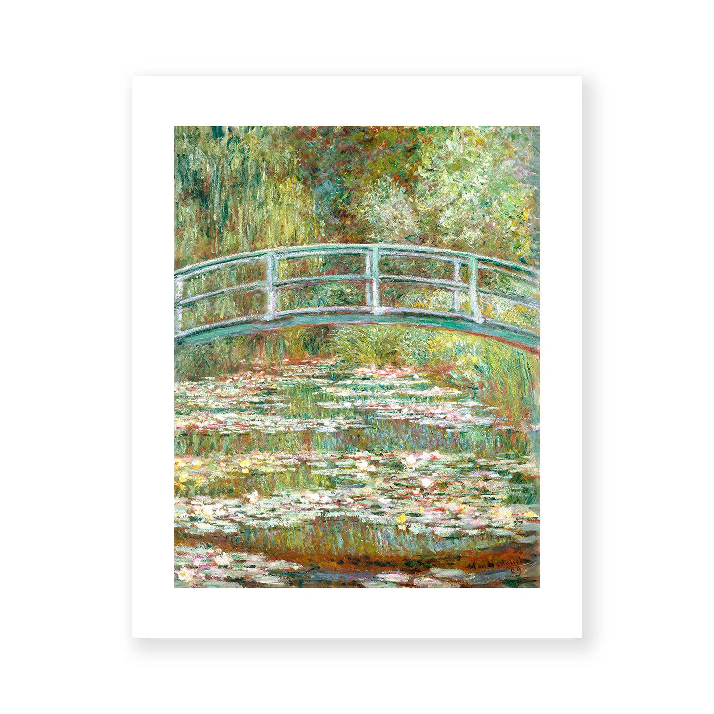 Claude Monet - Bridge over a Pond of Water Lilies