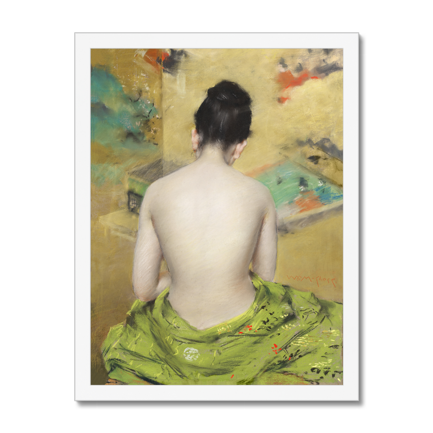 William Merritt Chase - Back of a Nude